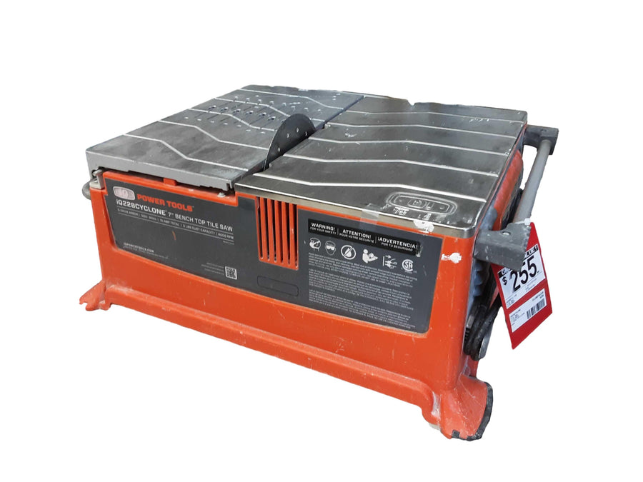 Iq228cyclone 7''benchtoptilesaw Orange Corded Tile Saw