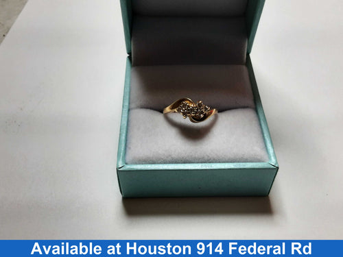 Women's Ring - Yellow Gold 18k (.750) 2.5 grams Size 3.5
