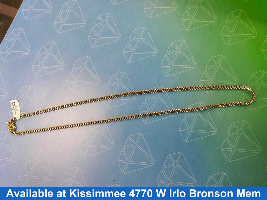 Cuban Link Chain - Yellow Gold 14k (.585) 34.1 grams 24 inch