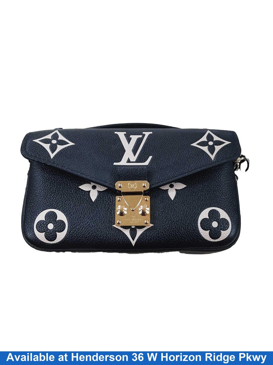 Louis Vuitton Pochette Metis East West Black Purse / Handbag