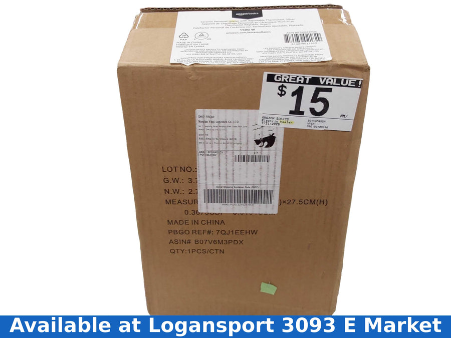 Amazon Basics B07v6m4msn Gray Space / Room Heater