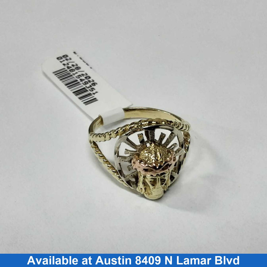 Women's Ring - Yellow Gold 14k (.585) 3.4 grams Size 6