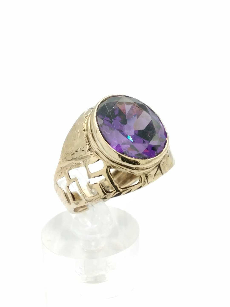 Men's Ring - Yellow Gold 10k (.417) 5.4 grams Size 10