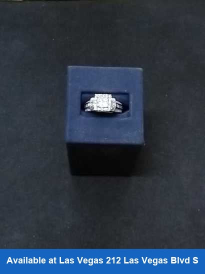 Women's Ring - White Gold 10k (.417) 5 grams Size 20
