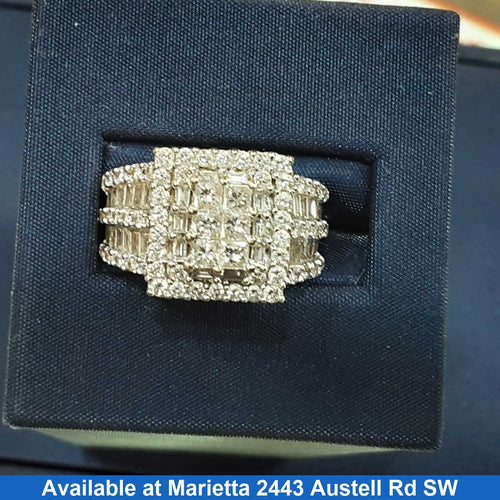Women's Ring - White Gold 14k (.585) 9.1 grams Size 6