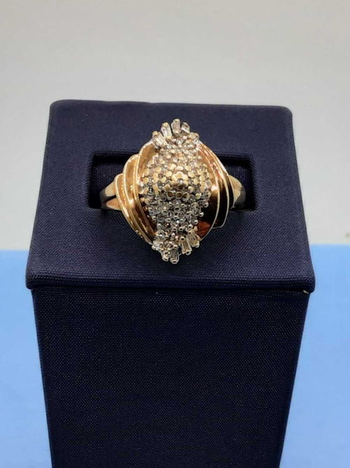 Women's Ring - Yellow Gold 10k (.417) 4.2 grams Size 10