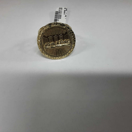 Men's Ring - Yellow Gold 10k (.417) 7.3 grams Size 10.5