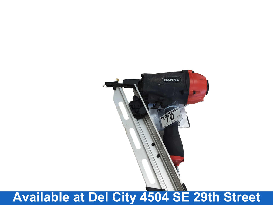 Banks 57560 Red Pneumatic Framing Nailer