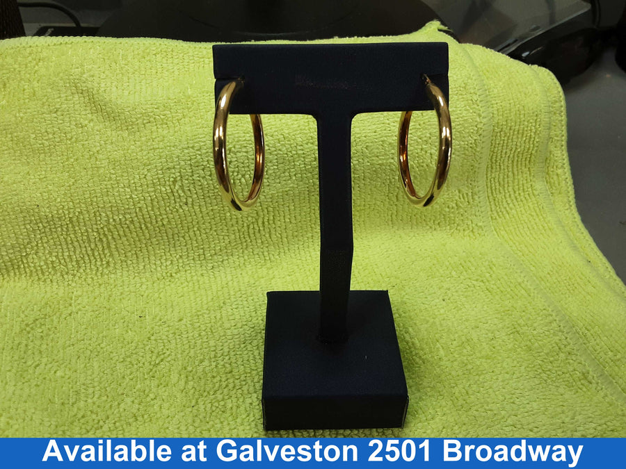 Hoop Earrings - Yellow Gold 14k (.585) 2.8 grams
