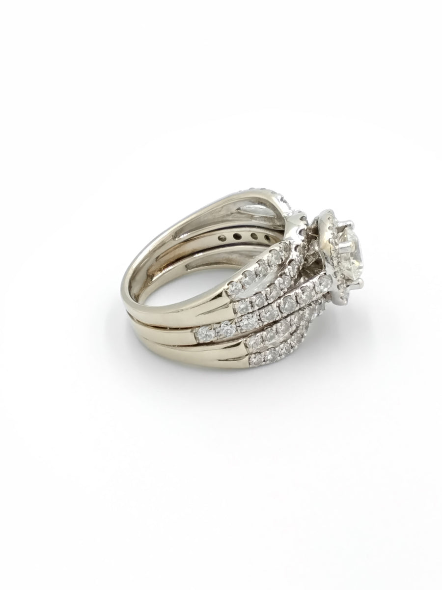 Women's Ring - White Gold 14k (.585) 8.2 grams Size 7