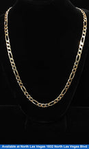 Figaro Chain - Yellow Gold 14k (.585) 23.8 grams 23 inch