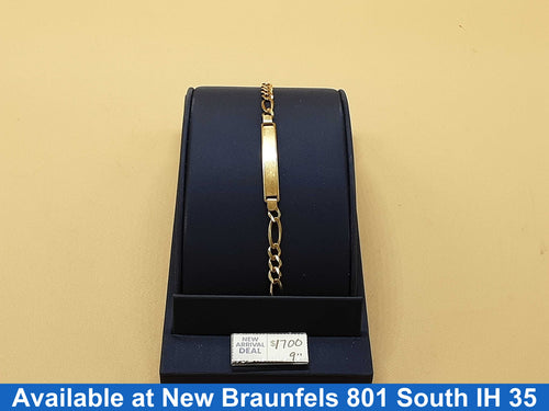 ID Bracelet - Yellow Gold 14k (.585) 12 grams 8 inch