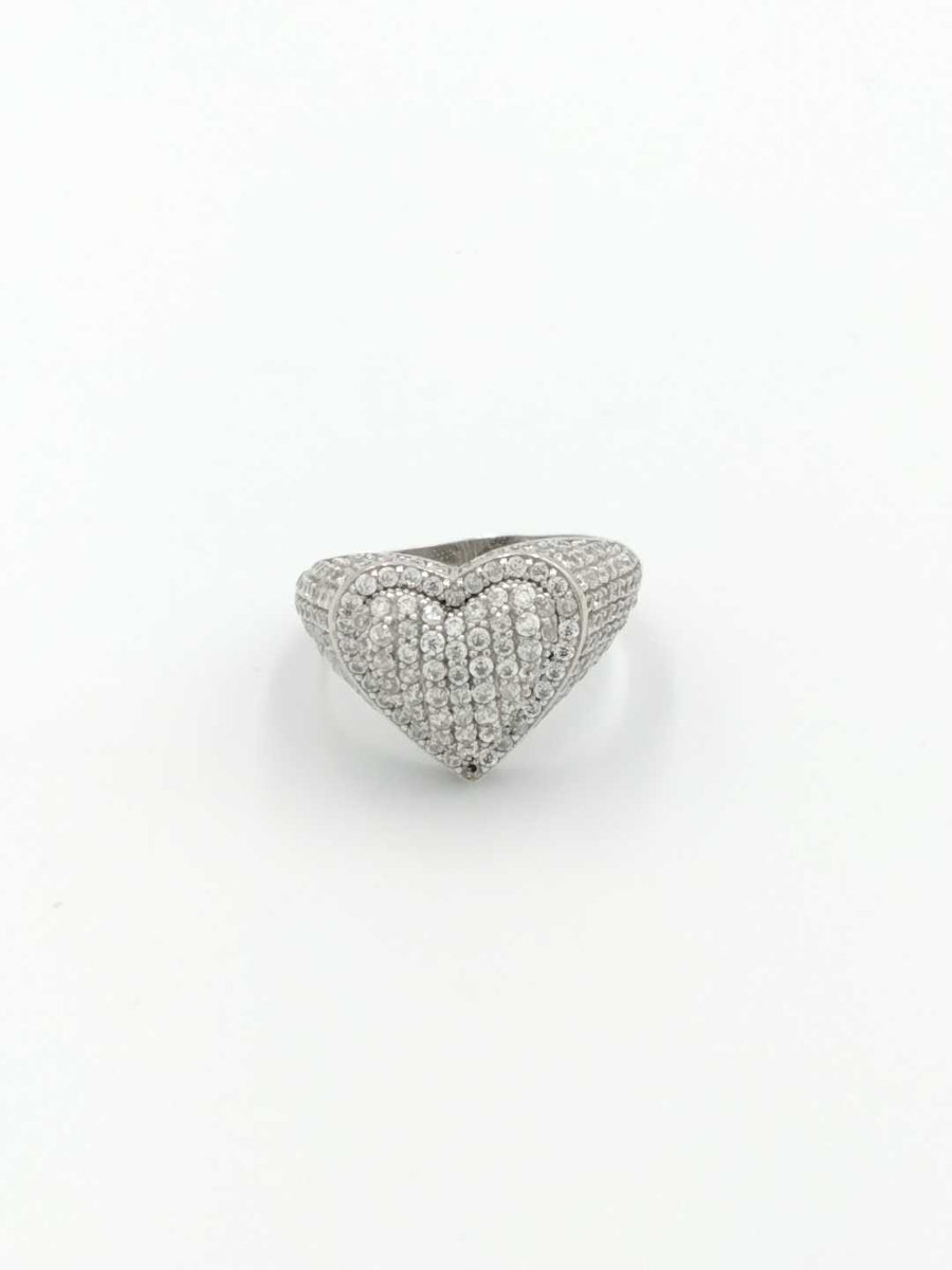 Women's Ring - White Gold 14k (.585) 5.2 grams Size 9.5