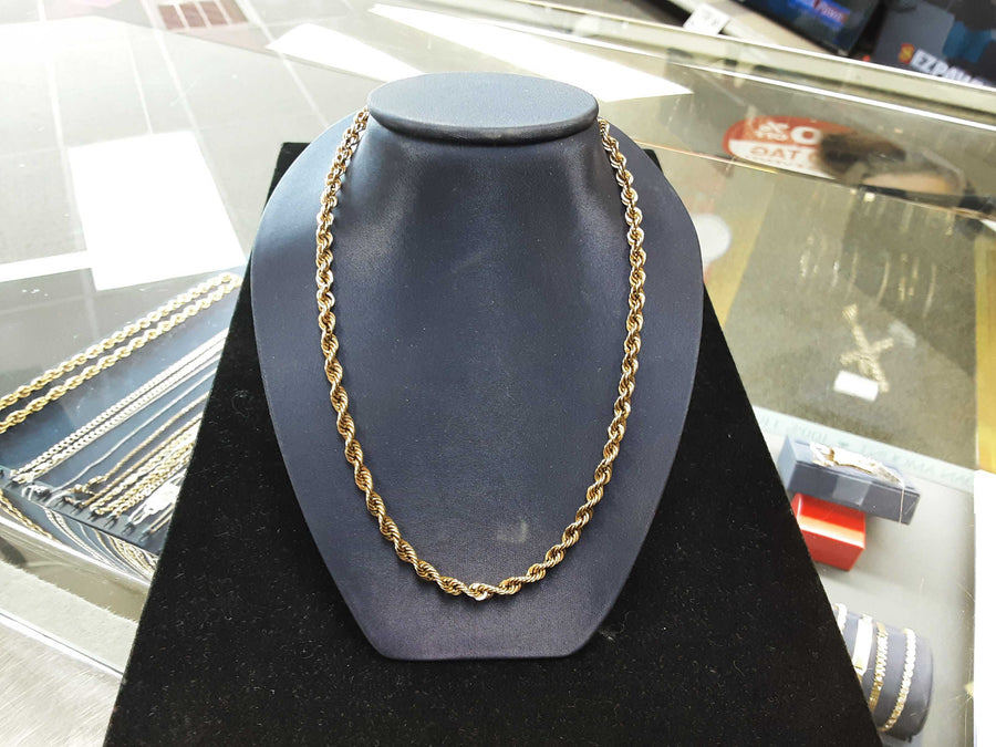Rope Chain - Yellow Gold 10k (.417) 6.7 grams 22 inch