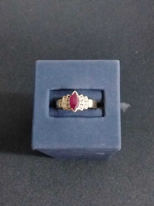 Women's Ring - Yellow Gold 14k (.585) 3.9 grams Size 20