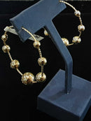 Bangle Earring Yellow Gold 10k (.417) 7 grams