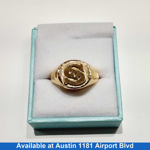 Men's Ring - Yellow Gold 14k (.585) 6 grams Size 10