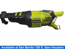 Ryobi Rj1861v Green Corded Reciprocating Saw