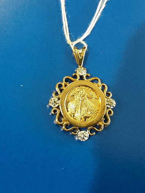 Coin Pendant - Yellow Gold 10k (.417) 2.1 grams