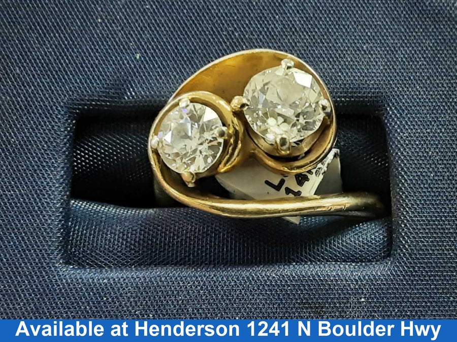 Women's Ring - Yellow Gold 14k (.585) 6.1 grams Size 11.5