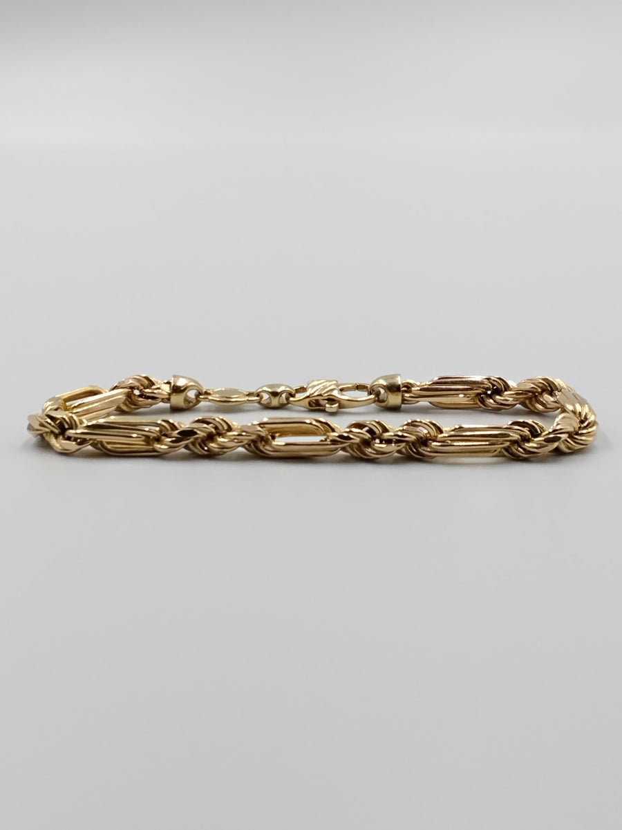 Rope Bracelet - Yellow Gold 14k (.585) 21.5 grams 9 inch