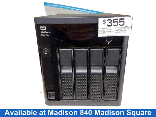 Western Digital Mycloud Pr4100 Black Computer Accessory