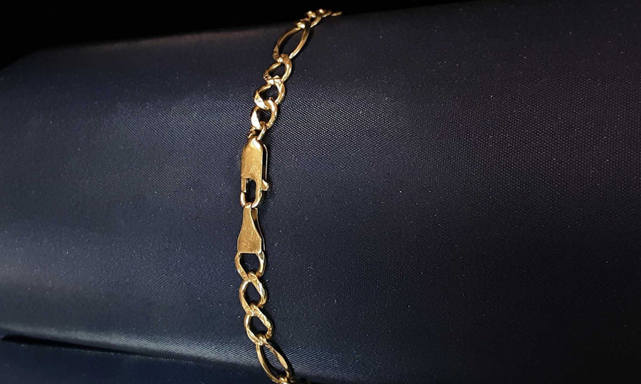 Figaro Bracelet - Yellow Gold 10k (.417) 5.3 grams 8 inch