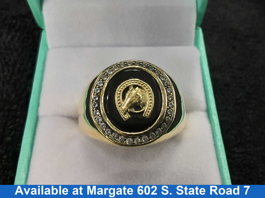 Men's Ring - Yellow Gold 14k (.585) 10.1 grams Size 11