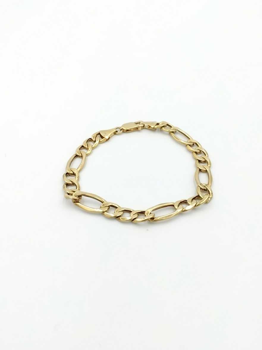 Figaro Bracelet - Yellow Gold 10k (.417) 9.2 grams 9 inch