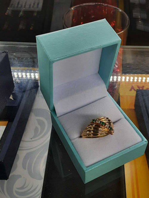 Women's Ring - Yellow Gold 18k (.750) 6.5 grams Size 20