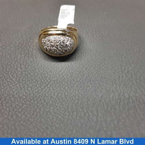 Women's Ring - Yellow Gold 14k (.585) 5.4 grams Size 9
