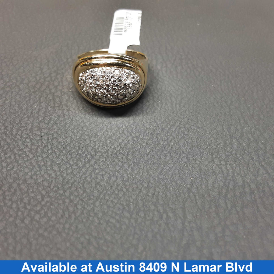 Women's Ring - Yellow Gold 14k (.585) 5.4 grams Size 9