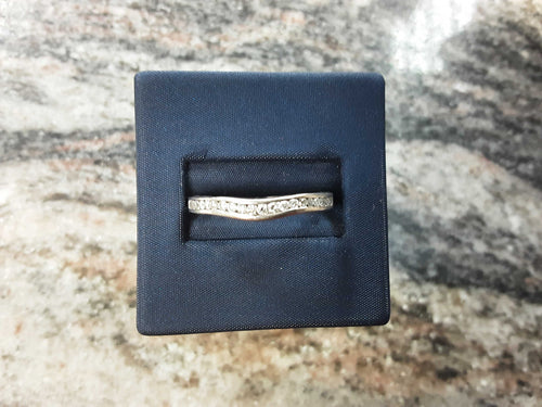 Ring - Wedding Band - White Gold 14k (.585) 3.4 grams Size 10