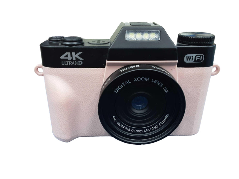 4k Pink Digital Camera