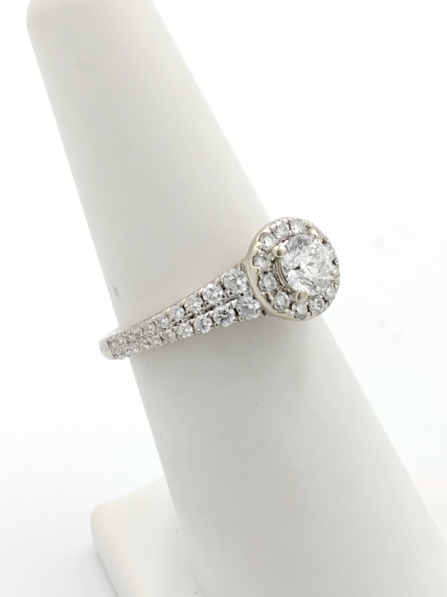 Ring - Wedding Band - White Gold 14k (.585) 4.7 grams Size 6.5