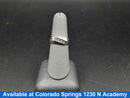 Men's Ring - White Gold 10k (.417) 5.2 grams Size 6.5