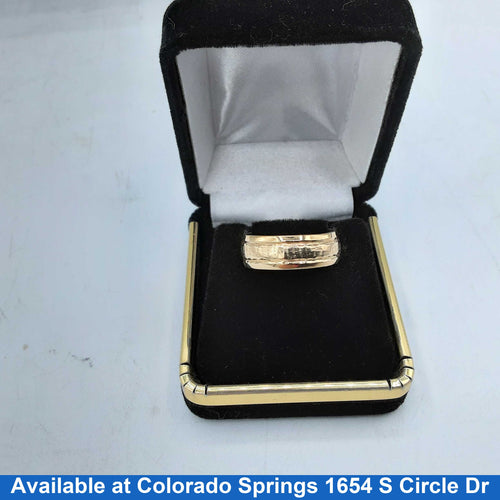 Ring - Wedding Band - Yellow Gold 10k (.417) 4.4 grams Size 8