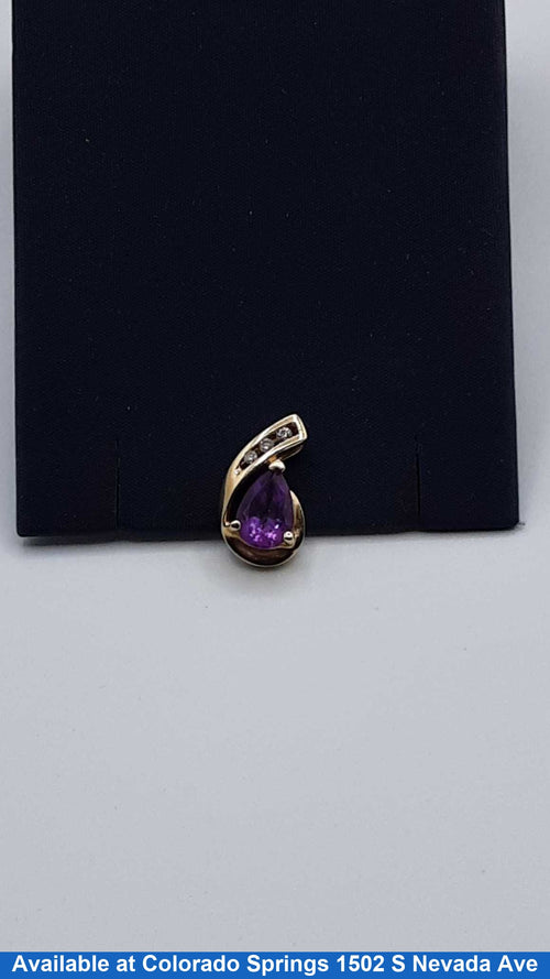 Diamond Pendant - Yellow Gold 10k (.417) 1.9 grams