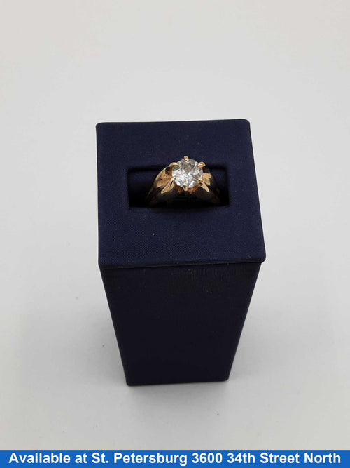Women's Ring - Solitaire - Yellow Gold 14k (.585) 5.9 grams Size 8