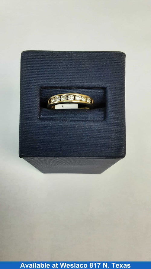 Women's Ring - Anniversary - Yellow Gold 14k (.585) 2.3 grams Size 5