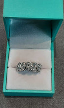 Ring - Wedding Band - White Gold 14k (.585) 7.6 grams Size 8.5