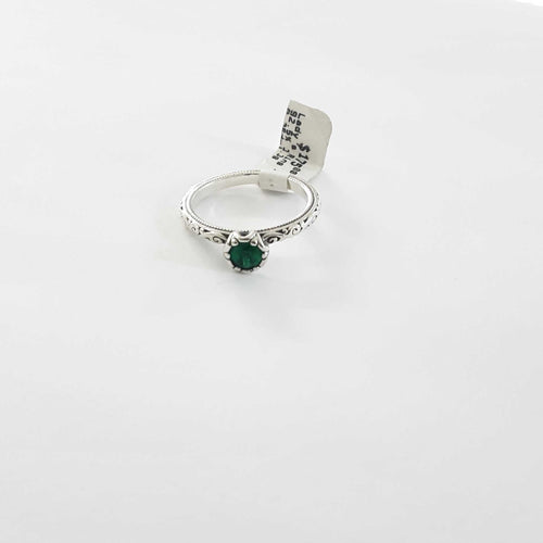 Women's Ring - Solitaire - Silver 3.3 grams Size 7