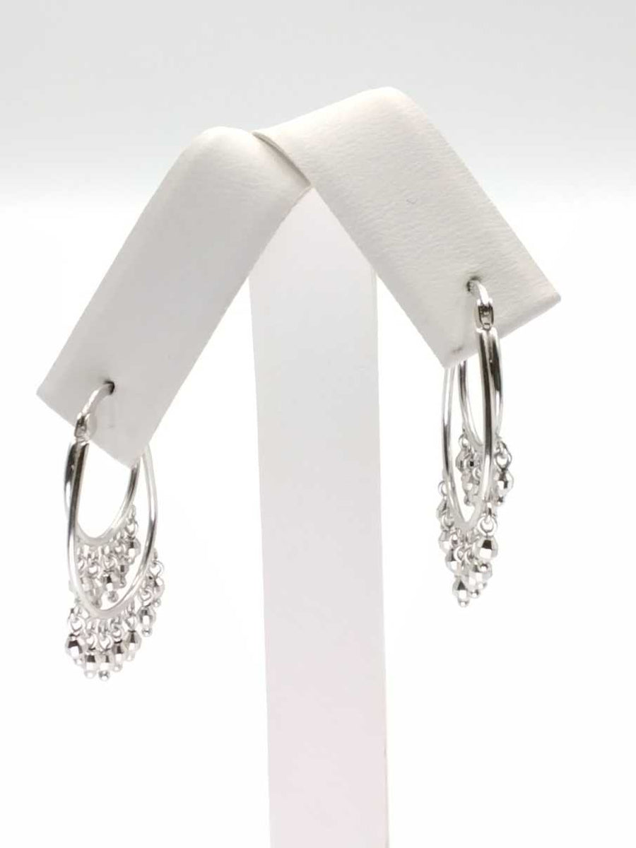 Jacket Earrings - White Gold 14k (.585) 3.3 grams