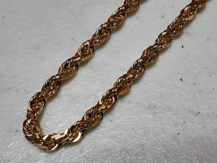 Rope Chain - Yellow Gold 14k (.585) 22.8 grams 22 inch