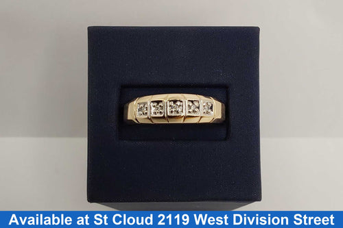 Ring - Wedding Band - Yellow Gold 10k (.417) 3.63 grams Size 6