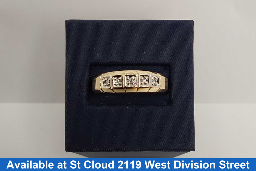 Ring - Wedding Band - Yellow Gold 10k (.417) 3.63 grams Size 6