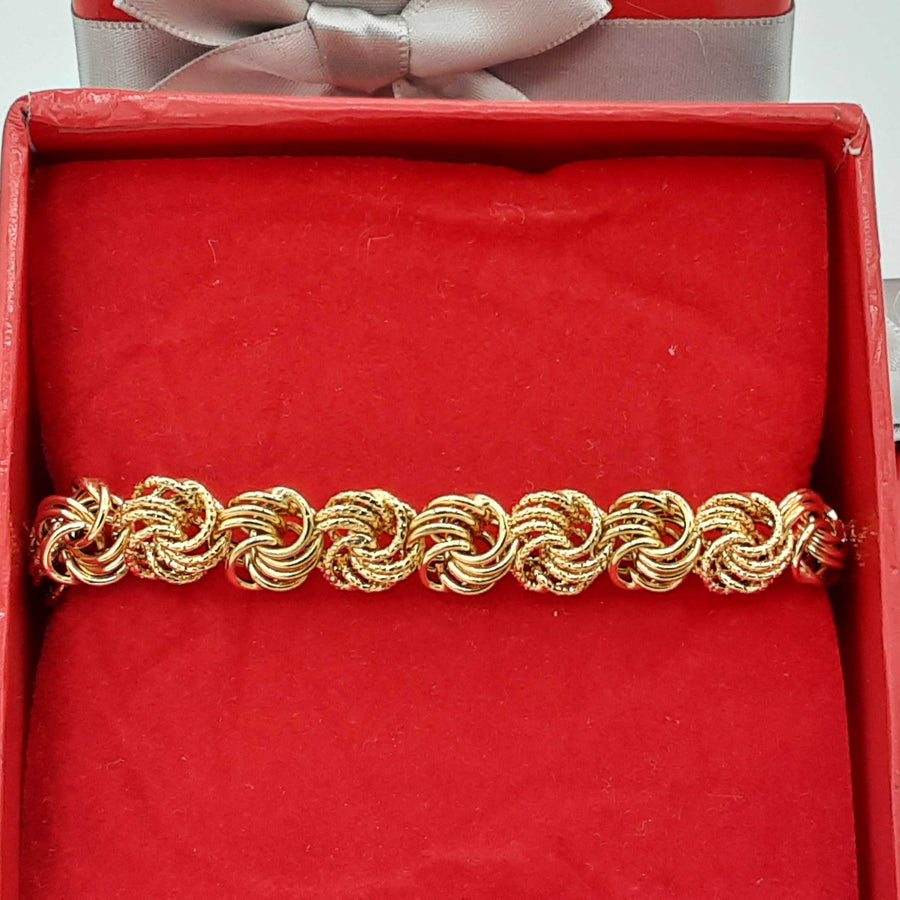 Link Bracelet - Yellow Gold 14k (.585) 5.7 grams 7 inch