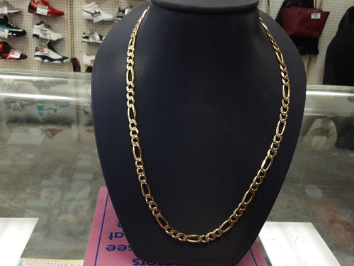 Figaro Chain - Yellow Gold 14k (.585) 17.9 grams 24 inch