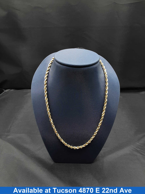 Rope Chain - Yellow Gold 14k (.585) 22.5 grams 22 inch