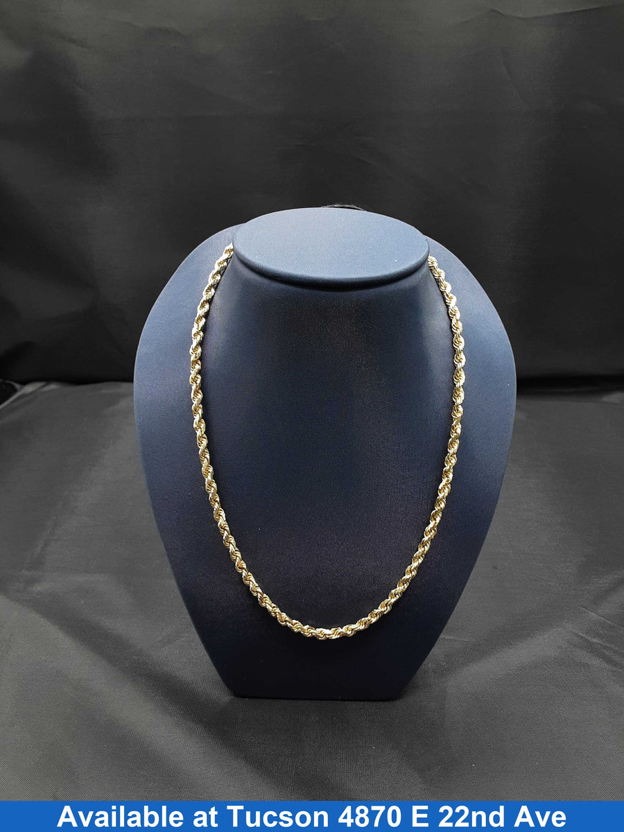 Rope Chain - Yellow Gold 14k (.585) 22.5 grams 22 inch